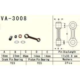 VESRAH Connecting rod Kawasaki KSF / LT 80 87-06