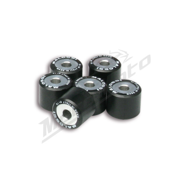 Variatoriaus ritinėlių komplektas MALOSSI HTRoll Yamaha / MBK / Aprilia / Italjet / Malaguti 125-400cc 96->