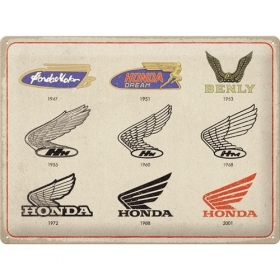 Metal tin sign HONDA LOGO EVOLUTION 30x40