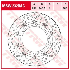 TRW Front Brake Disc Kawasaki Ninja / Z 650cc 2017->