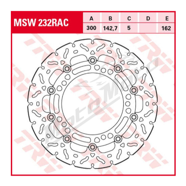 TRW Front Brake Disc Kawasaki Ninja / Z 650cc 2017->