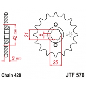 Front sprocket JTF576