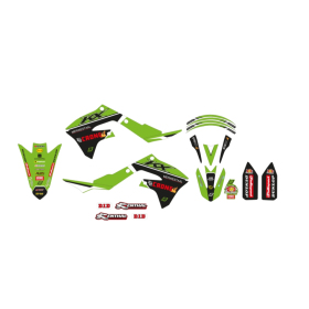 Blackbird set of decals (stickers) Replica Kawasaki Racing F&H 22 Kawasaki KX 250-450F 19-24