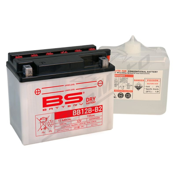 BS BATTERY BB12B-B2 (YB12B-B2) 12V 12AH 160x80x160
