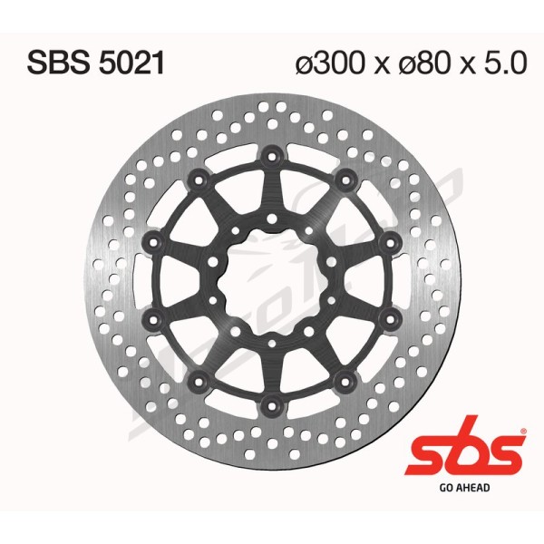 Sbs Brakedisc Standard Kawasaki ER-6 / EX / KLE / KLZ / Z / ZX R Ninja 600-1000cc 03-17