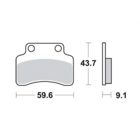 Brake pads NOVASCOOT FT3205 / MCB694 STANDARD