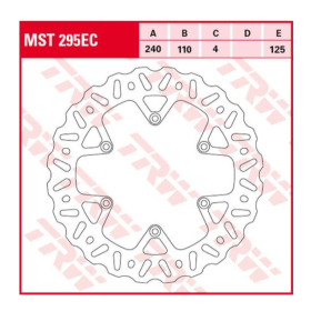 TRW Rear Brake Disc Wave Beta RR 250-498cc 12->