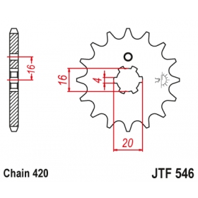 Front sprocket JTF546