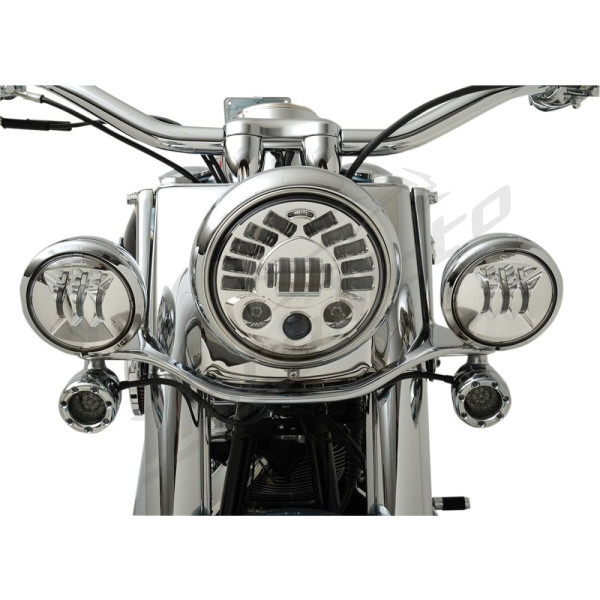 J.W. SPEAKER 4-1/2" LED Fog Lights Harley Davidson FLHR / FLHRC / FLHRI / FLHRXS / FLHS / FLHT / FLHTC / FLHTK / FLHX / FLRT / FLSTC / FLTRXSE 1340-1977 83-24