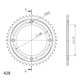 Supersprox Rear sprocket 831.46