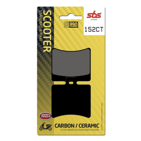 SBS 152CT Scooter Carbon Tech Organic Brake Pads Aprilia / Beta / Derbi / Malaguti 50-500cc 99-19