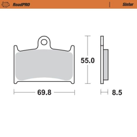 MOTO-MASTER Roadpro Front Brake Pads MZ / Triumph / Yamaha 250-2300 89-18