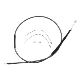 MAGNUM SHIELDING Polished Karbon Fiber Clutch Cable Harley Davidson FLHR / FLHTC / FLTR / FLTRX / FXSB 1584/1690 08-17 184.5cm