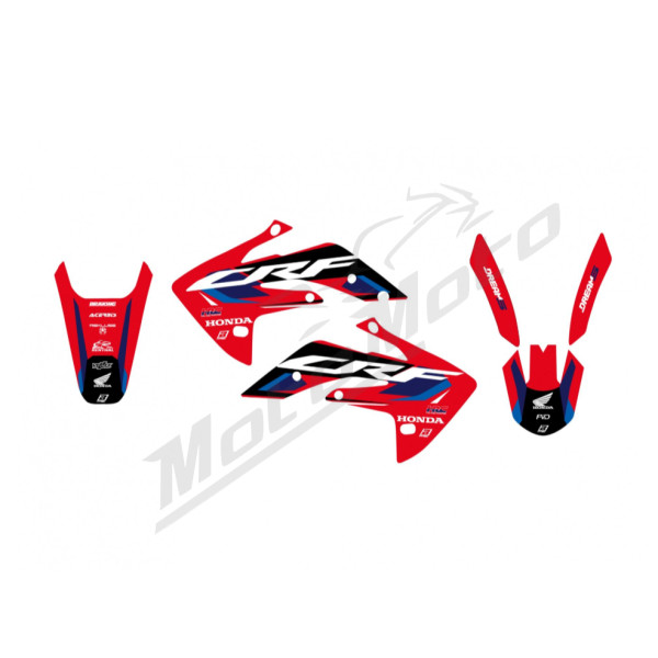 Blackbird lipdukų rinkinys Dream 5 Honda CRF 150F/R 07-24 Raudona