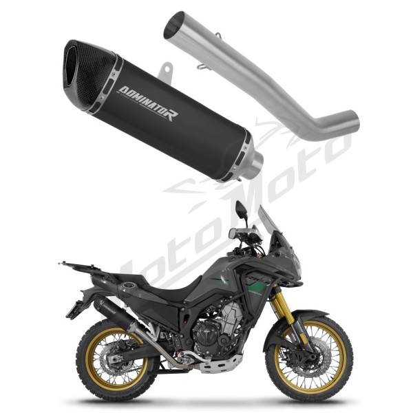 Dominator Išmetimo Bakelis HP6 BLACK + dB killer Rieju Aventura 500 2023->
