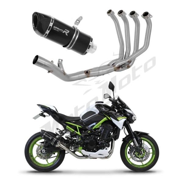 Kawasaki Z 900 2017-2019 Dominator Full Exhaust System HP6 BLACK + dB killer