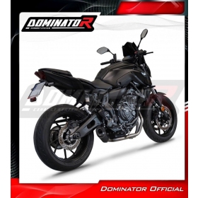 Duslintuvo kompl. Dominator HP8 BLACK + dB killer Yamaha MT 07 2021 - 2023