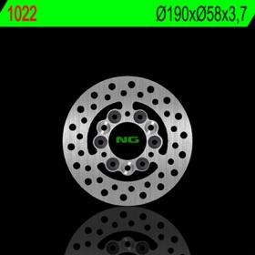 NG BRAKES 1022 priekinis / galinis fiksuotas stabdžių diskas  APRILIA / BENELLI / BETA / CPI / DAELIM / GILERA / HONDA / MALAGUTI / MBK / PEUGEOT / PGO / PIAGGIO / RIEJU / SYM /  TGB / YAMAHA 