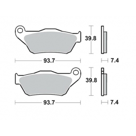 Brake pads MALOSSI FT3080 / MCB786 SPORT