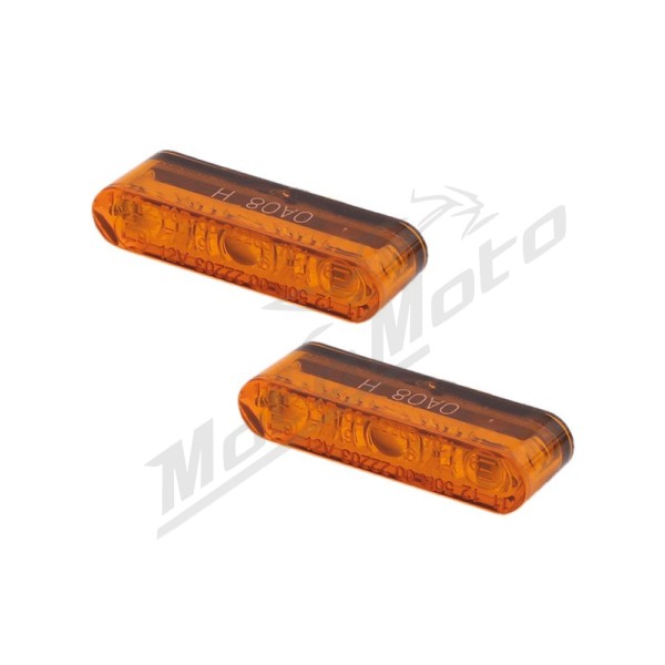 HIGHSIDER pro Star-MX1 PRO LED Indicator Black/Smoke E-Approved (Pair)
