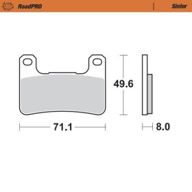 MOTO-MASTER Roadpro Front Brake Pads Kawasaki / Suzuki 600-1800 04-26