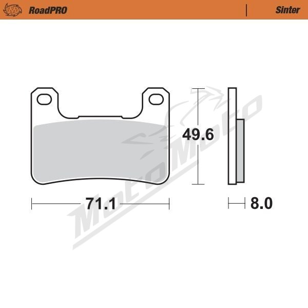 MOTO-MASTER Roadpro Front Brake Pads Kawasaki / Suzuki 600-1800 04-26