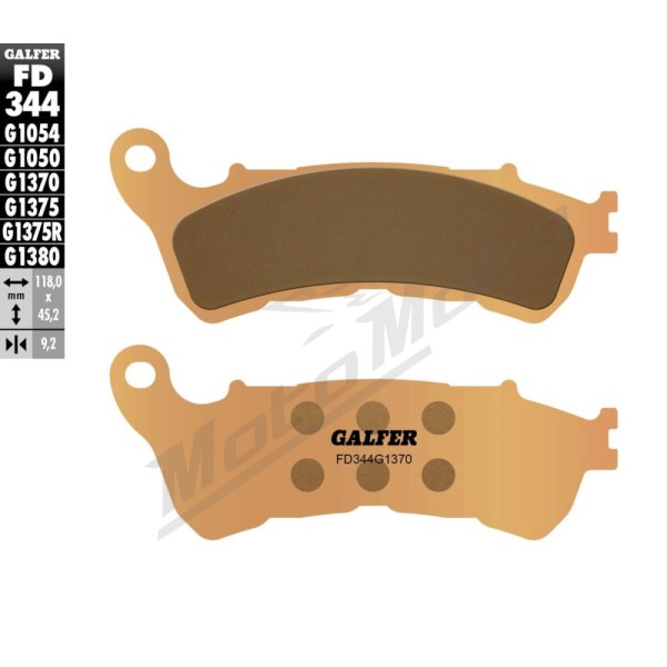 GALFER HH Sintered Brake Pads Aprilia / Harley Davidson / Honda / Suzuki 125-1800cc 01-24