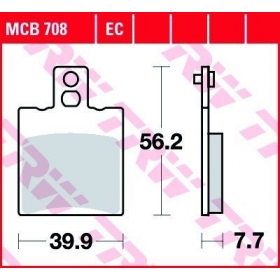 STABDŽIŲ TRINKELĖS TRW MCB708 STANDARD