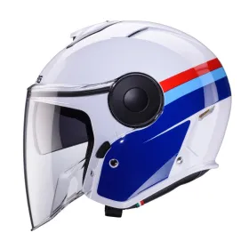 Open Jet Helmet Caberg Soho Zephyr white/blue/red