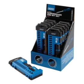 DRAPER Screwdriver and Bit Set with Extending Bit Holder 26 Pieces