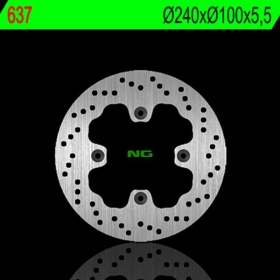 NG BRAKES 637 fiksuotas stabdžių diskas KAWASAKI ZR / ZXR / ZZR 400-750 90-06