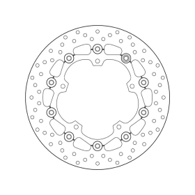 BREMBO Serie Oro apvalus plaukiojantis stabdžių diskas priekinis YAMAHA MT-03 / YZF-R3 300-320cc 2015-2018