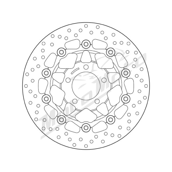 BREMBO Serie Oro apvalus stabdžių diskas Suzuki GSF / GSX / RF / SV 600-750cc 88-06
