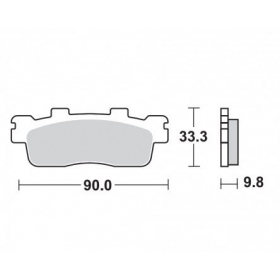 Brake pads MALOSSI FT3103 / MCB830 SPORT