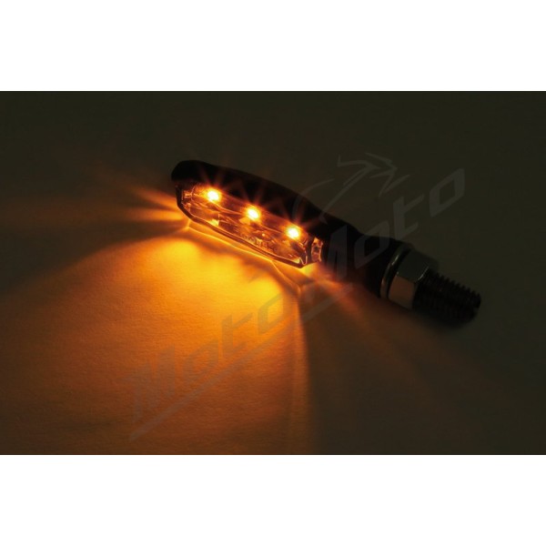 HIGHSIDER pro Sonic-X1 LED Indicator Black/Smoke E-Approved (Pair)