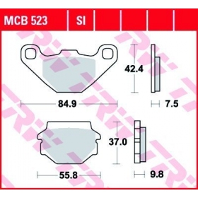 BRAKE PADS TRW MCB523SI OFFROAD