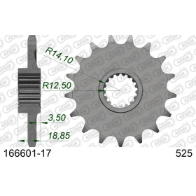 AFAM Steel Standard Front Sprocket 166601 - 525 17 teeth BMW F 750-900cc 18-25