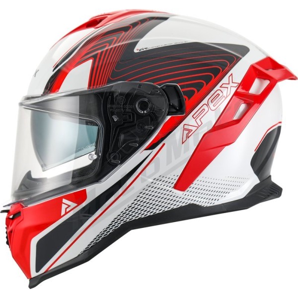 Helmet APEX FI200 Madrid White/Red