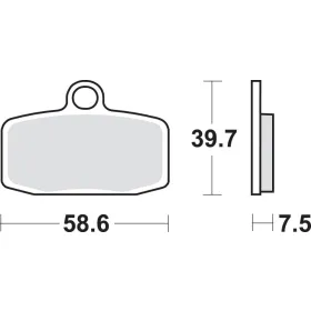 SBS RSI Offroad Racing Sintered Brake Pads Husqvarna / KTM / Sherco 80-350cc 12-23