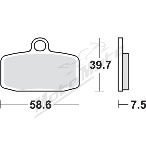 SBS RSI Offroad Racing Sintered Brake Pads Husqvarna / KTM / Sherco 80-350cc 12-23