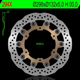 NG BRAKES 294X plūduriuojantis stabdžių diskas YAMAHA BT / FJR / FZS / SCR / TDM / VMX / XJ / XJR / XV / XVS / XVZ / YZF 600-1900 93-21