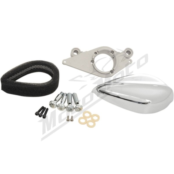 PAUGHCO Teardrop Air Cleaner Assembly Kit Harley Davidson FLH / FLHR / FLHRC / FLHRCI / FLHRI / FLHRS 1340-1690cc 84-07