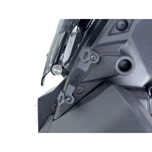 WRS MG009NO Side Deflectors Matt Black Moto Guzzi Stelvio 1000 ABS 2024