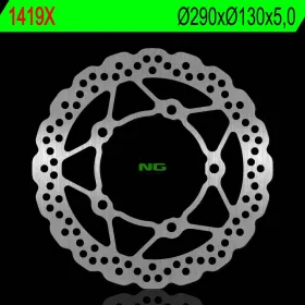 NG Front Floating Brake Disc 290X130X5mm Kawasaki Ninja / Z / Versys 250-300cc 13-18