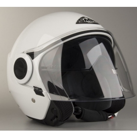 SMK COOPER WHITE GL100 WHITE OPEN FACE HELMET