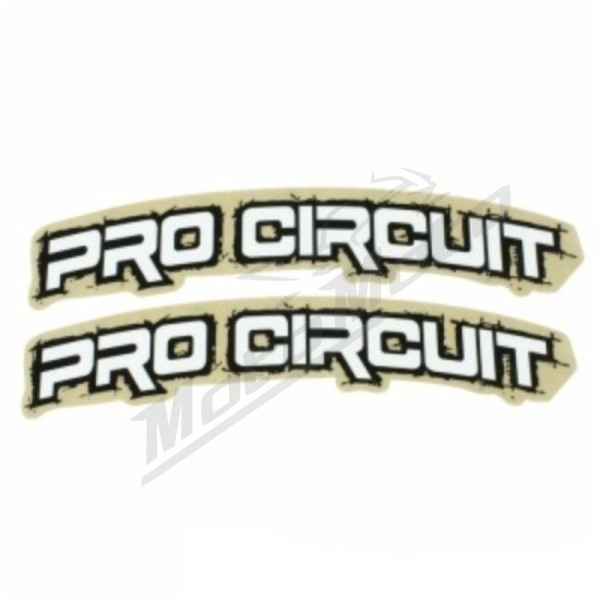 PRO CIRCUIT Retro Front Fender Decals