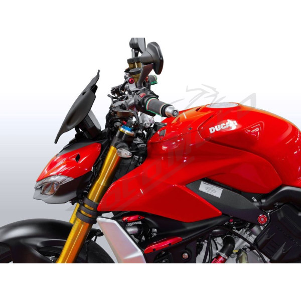 WRS SPORT PLUS Windscreen Matt Black Ducati Streetfighter V4 1100cc 20-22