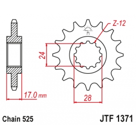 Front sprocket JTF1371