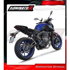 Duslintuvo kompl. Dominator HP8 BLACK + dB killer Yamaha MT 07 2014 - 2020 