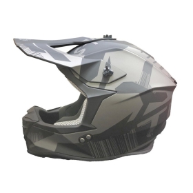 Motocross helmet Timeless MX Terrain Flow matt black / grey
